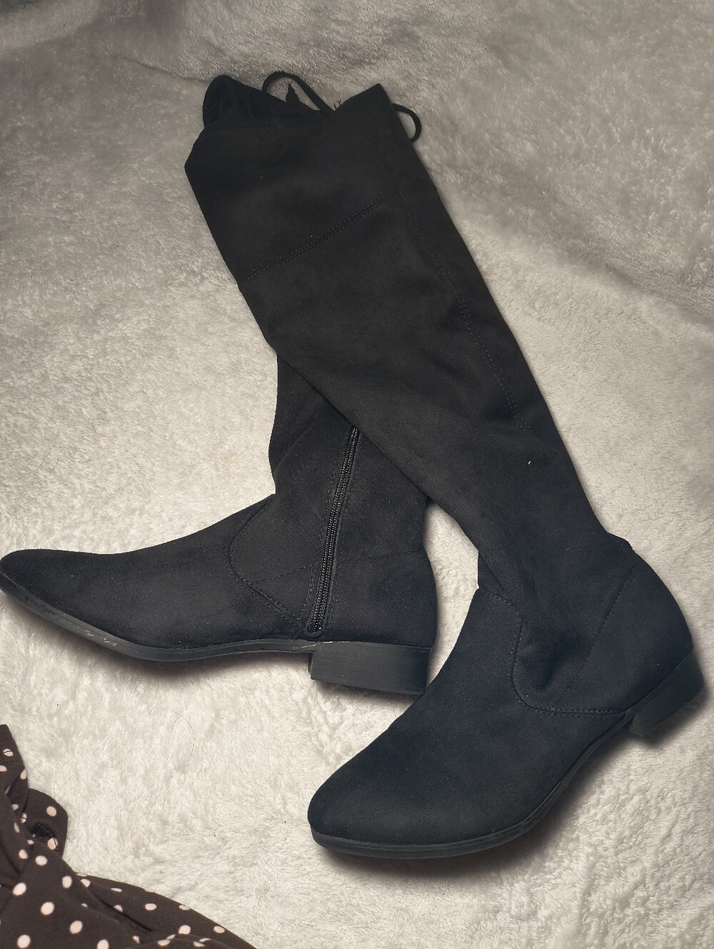 Women's Black Over The Knee Tall Boots Size 10 Time and Tru